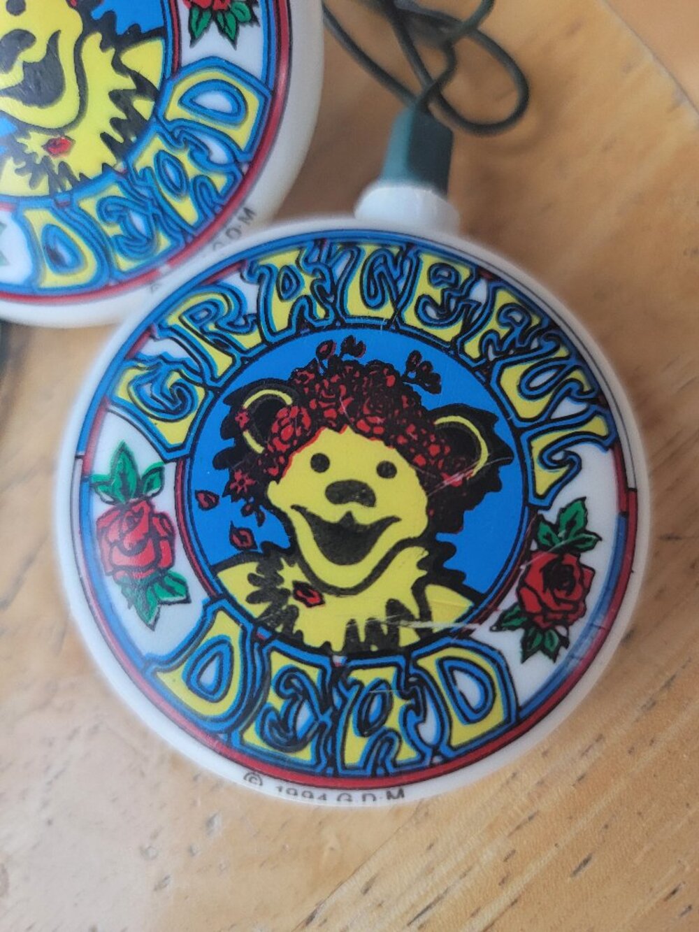Grateful Dead Dancing Bear String Lights Vintage 1994 Rare - GUC Tested, Working